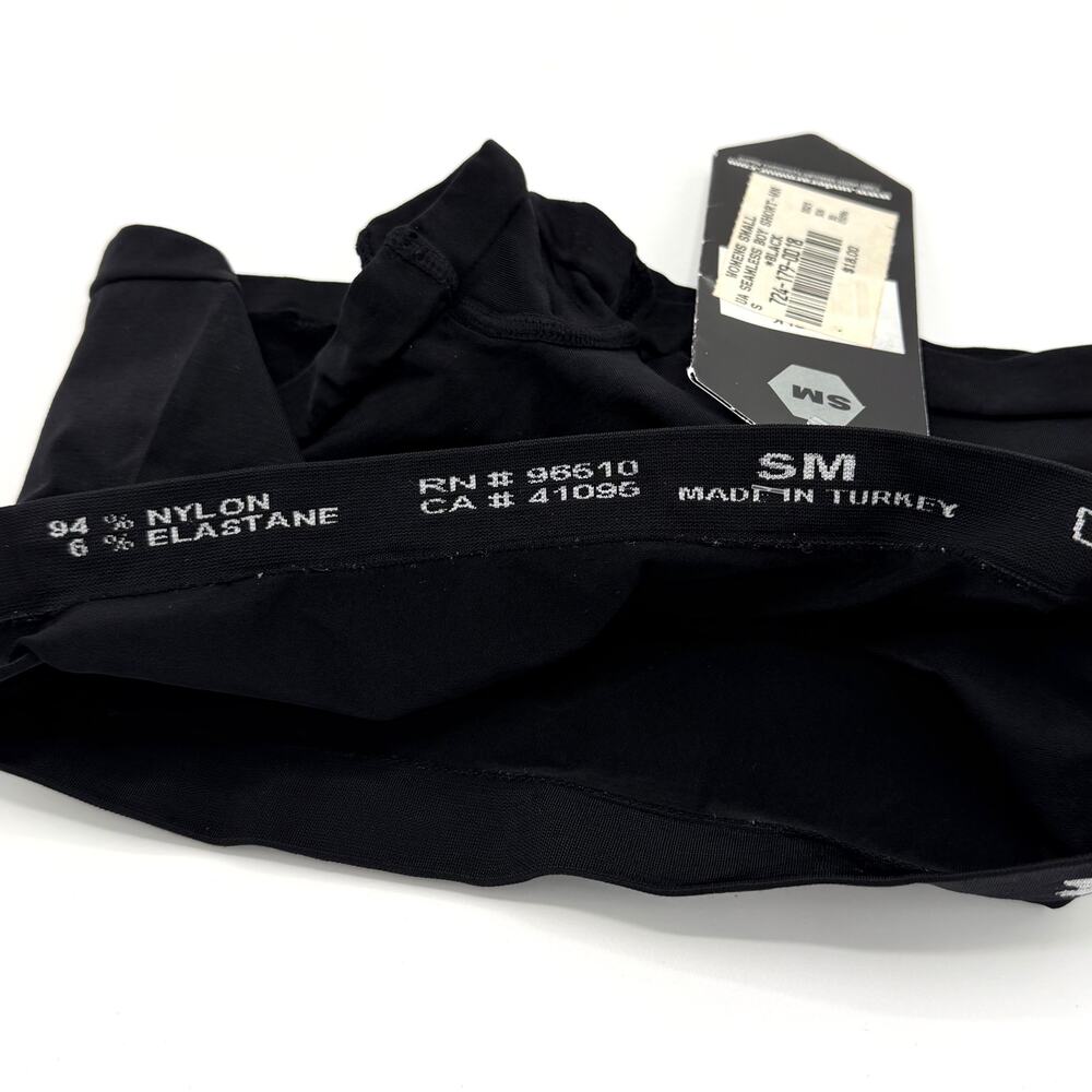 2 Pair Under Armour Black Seamless Speed Boy Shorts Women’s SM NWT Stretch - Picture 5 of 8